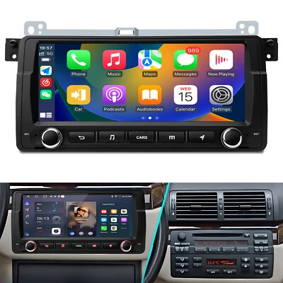 Android 14 Apple Carplay Autoradio GPS RDS WiFi Für BMW 3er E46 M3 Rover 75 MGZT - Bild 1 von 4