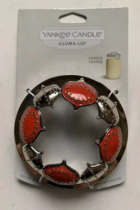 VELA YANKEE ADORNOS ESCANDINAVOS ILLUMA - TARRO TAPA VELA TOPPER VACACIONES DIFÍCIL DE ENCONTRAR - Imagen 1 de 2