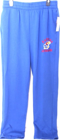 NEW Kansas University Jayhawks Colosseum Athletics Blue Sweatpants Mens L Cover