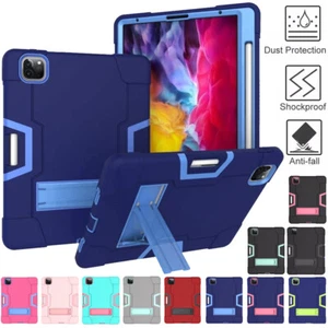 For iPad Mini 6 Air 4/5th Gen Pro 11 12.9 Shockproof Heavy Duty Stand Cover Case - Afbeelding 1 van 82