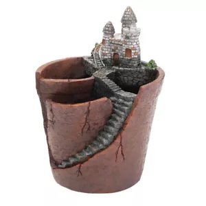 Flower Pots Fashion Castle Desktop Flower Pot Potted Stand Home Living Room - Picture 1 of 5