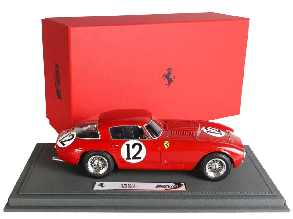 BBR 1/18 - FERRARI 340 MM - LE MANS 1953 BBR1852B DISPLAY