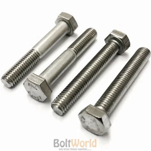 8-32, 10-24 1/4 5/16 3/8 y 1/2" UNC A2 JUEGO DE CABEZAL HEXAGONAL DE ACERO INOXIDABLE TORNILLOS - Imagen 1 de 3