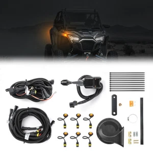 6PCS UTV LED Turn Signal Light Kit w/Horn Toggle Switch for RZR Ranger XP 1000 - Picture 1 of 12