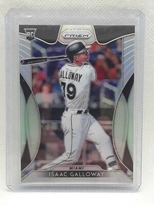 Isaac Galloway 2019 Prizm Baseball - #202 RC SILVER - Miami Marlins