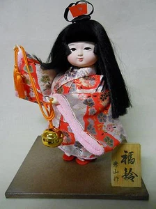 Japanischer Vintage Kimono WARABE Stoffpuppe 31 cm / Happy Bell / FUKUSUZU - Bild 1 von 8