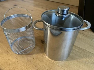 Fissler Spargeltopf Dampfgarer 17 cm x 25 cm mit WMF Deckel 4 Liter - Bild 1 von 13