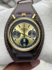 Vintage CITIZEN 8110A Bullhead Automatic Men's Watch Chronograph 