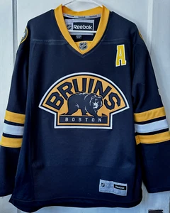 RBK Boston Bruins Patrice Bergeron 3rd Alt Jersey Walking Bear A Patch Black S - Picture 1 of 7