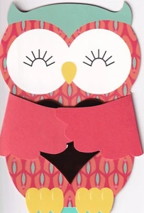 PAPYRUS VALENTINSTAG KARTE NEU IN VERPACKUNG UVP $ 5,95 EULE ANZEIGBARE KARTE (N23) - Bild 1 von 3