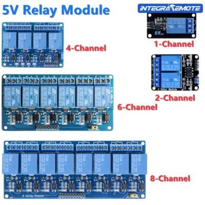1-2-4-6-8 Channel 5V Relay Module Optocoupler LED Board For Arduino ARM AVR - Bild 1 von 4