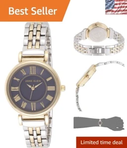 Reloj Pulsera Mujer Duradero Dos Tonos - Resistente a Arañazos con Cuarzo Japonés - Imagen 1 de 7