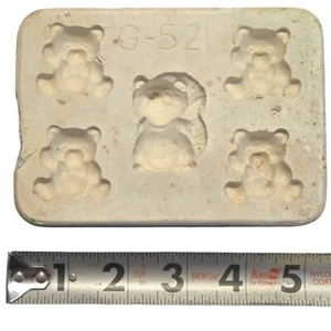 Ceramic Slip Casting Clay Mold George's Bulldog Tiny Bears Squirrel G-521 Teddy - Picture 1 of 23