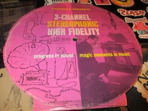 50's Motorla Presents 3 Channel Stereophonic High Fidelity 10" Test Record VG/VG - Picture 1 of 3