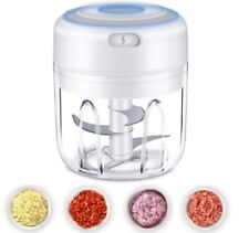 Electric Mini Garlic Chopper - Meat Grinder, Nut, Vegetable, Fruit Food Crusher