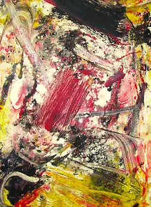 Arthur Secunda "Chaos," 2008, Color Monotype - Picture 1 of 3