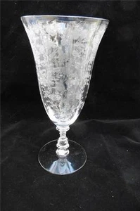 Seltenes Cambridge Rose Point Eistee Glas Stiel 3121 - Bild 1 von 1