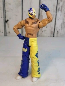 2010 WWE Mattel Super Match - Up Rey Mysterio Blue Yellow Action Figure WWF 6" - Picture 1 of 7