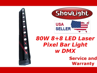 ⭐ShowLight 80W 8+8 LED Laser Pixel Bar Light⭐ - Image 1 of 4