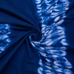 Shibori Tie Dye Tessuto Indiano Fatto a Mano Cotone Estivo Leggero Materiale Morbido Panno - Foto 1 di 4