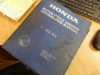 HONDA MOTOR CYCLE SERVICE MANUAL VOL XIV CBX,VF,CM,XL,NU ETC - Image 1 of 4