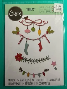 Sizzix Ellison Thinlits Christmas Borders Scrapbooking Crafts Art - Picture 1 of 2