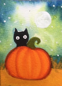 Aceo Original Mix Media - Picture 1 of 1