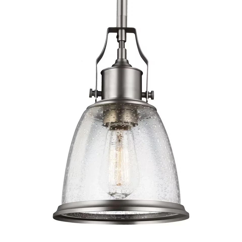 Feiss P1354SN Hobson 1-light Satin Nickel Mini Pendant