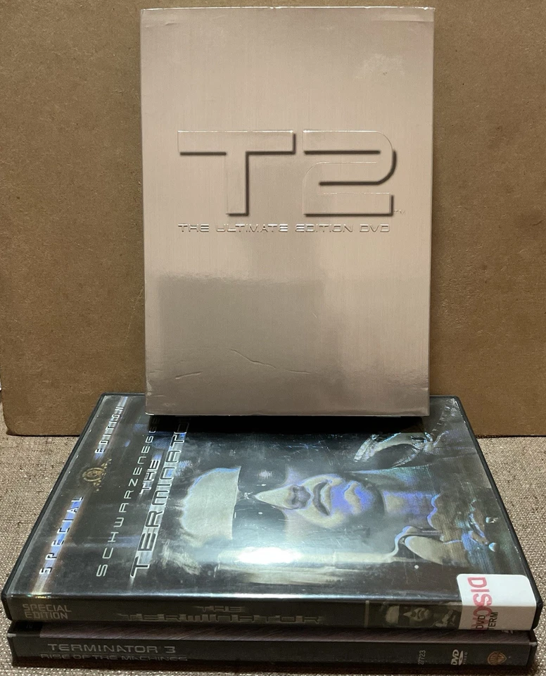 The Terminator T2 Rise Of The Machines DVD Lot (3) Schwarzenegger Cameron - Image 1 of 1