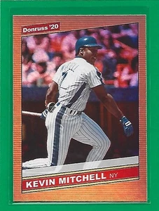 2020 Panini Donruss Baseball Holo Orange Kevin Mitchell R86 #214 New York Mets  - Bild 1 von 2