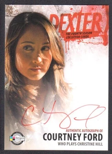 DEXTER SEASON 4 (Breygent) AUTOGRAPH CARD #D4 ACF COURTNEY FORD Christine Hill - Picture 1 of 3