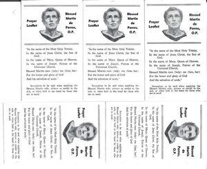 5 Prayer Leaflet Blessed Martin de Porres, O.P. - Picture 1 of 1