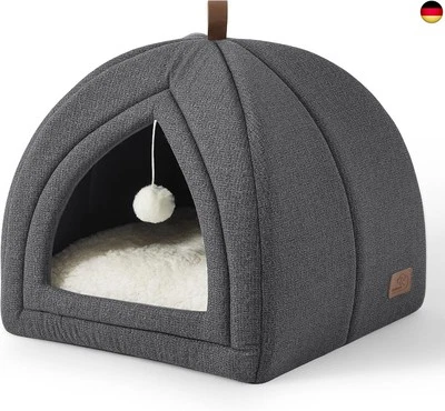 BESUCHE DEN BEDSURE-STORE BEDSURE Katzenbett große Katzen Katzenhöhle- 40x40x40 cm Katzenhaus Indoor mit a