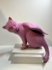 Aritzia Window Purple Winged Display Cat - Sitting Side View Window Decor  13”