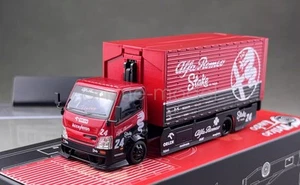 MT 1:64 Scale Red Romeo H300 Box Truck Custom Sports Diecast Display Model - Picture 1 of 15