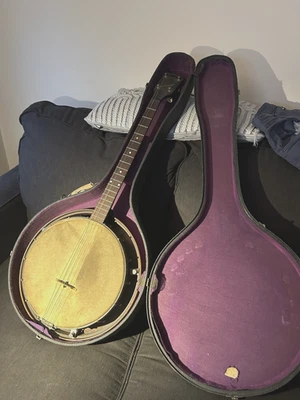 rare Kalamazoo made by Gibson Banjo With Case vintage 1930s - Image 1 of 4