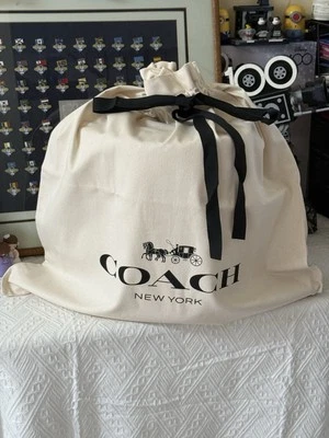 "Bolsa antipolvo Coach con cordón bolsa de regalo cubierta de almacenamiento bolsa 24"" X 26"" grande nueva" Foto 1 de 4