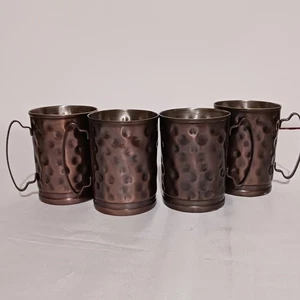 Moscow Mule Hammered Metal Mugs World MM 200 - Picture 1 of 7