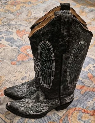 Botas bordadas Circle G Corral para mujer alas cruzadas L5049 envejecidas talla 8,5 M Foto 1 de 4