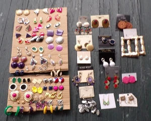 Konvolut 60 Paar Vintage bis Modern Ohrringe verschiedene Stile Sets Ohrstecker - Bild 1 von 15