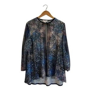 Emmelle Sequin Embellished Cardigan Women's XS Made In USA Oversize - Picture 1 of 5