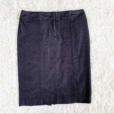 Falda lápiz WILLI SMITH negra denim mezcla de algodón talla 10 Foto 1 de 4