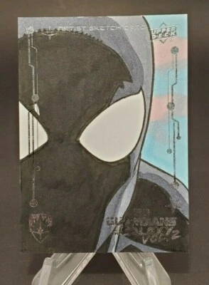 2017 Guardians of the Galaxy Vol. 2 Sketches 1/1 Rich Molinelli Spider-Man - Image 1 of 2