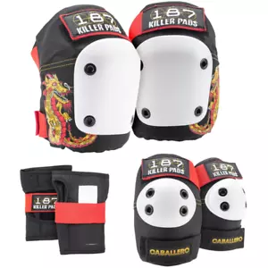 187 Six Pack Protective Pad Set Steve Caballero Adult - Picture 1 of 6