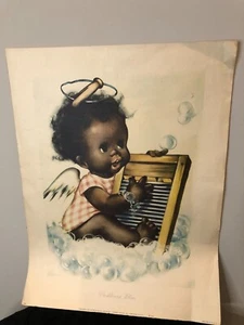 Vintage 1944 Washboard Blues Print, Herbert Dubler Black Americana - Picture 1 of 7