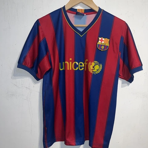 Andres Iniesta FC Barcelona 2013-14 Home Soccer Jersey Football Shirt Small-Med Cover