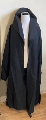 Chaqueta negra larga ligera de gran tamaño vintage de los años 60 Foto 1 de 4