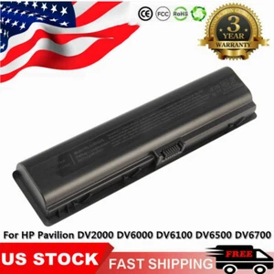 DV2000 Battery for Hp Pavilion dv6000 DV6100 dv6500 dv6700 dv6800 dv2500 dv2700  - Picture 1 of 6