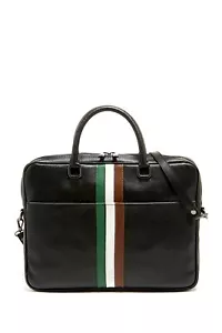 Persaman New York Henry Messenger italiano in pelle, zip a due vie, $1.550, nuovo con etichette - Foto 1 di 3