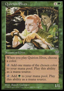 MTG: Quirion Elves - Mirage - Magic Card
